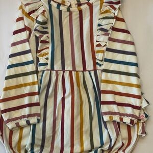 Colorful Striped Long Sleeve Onesie